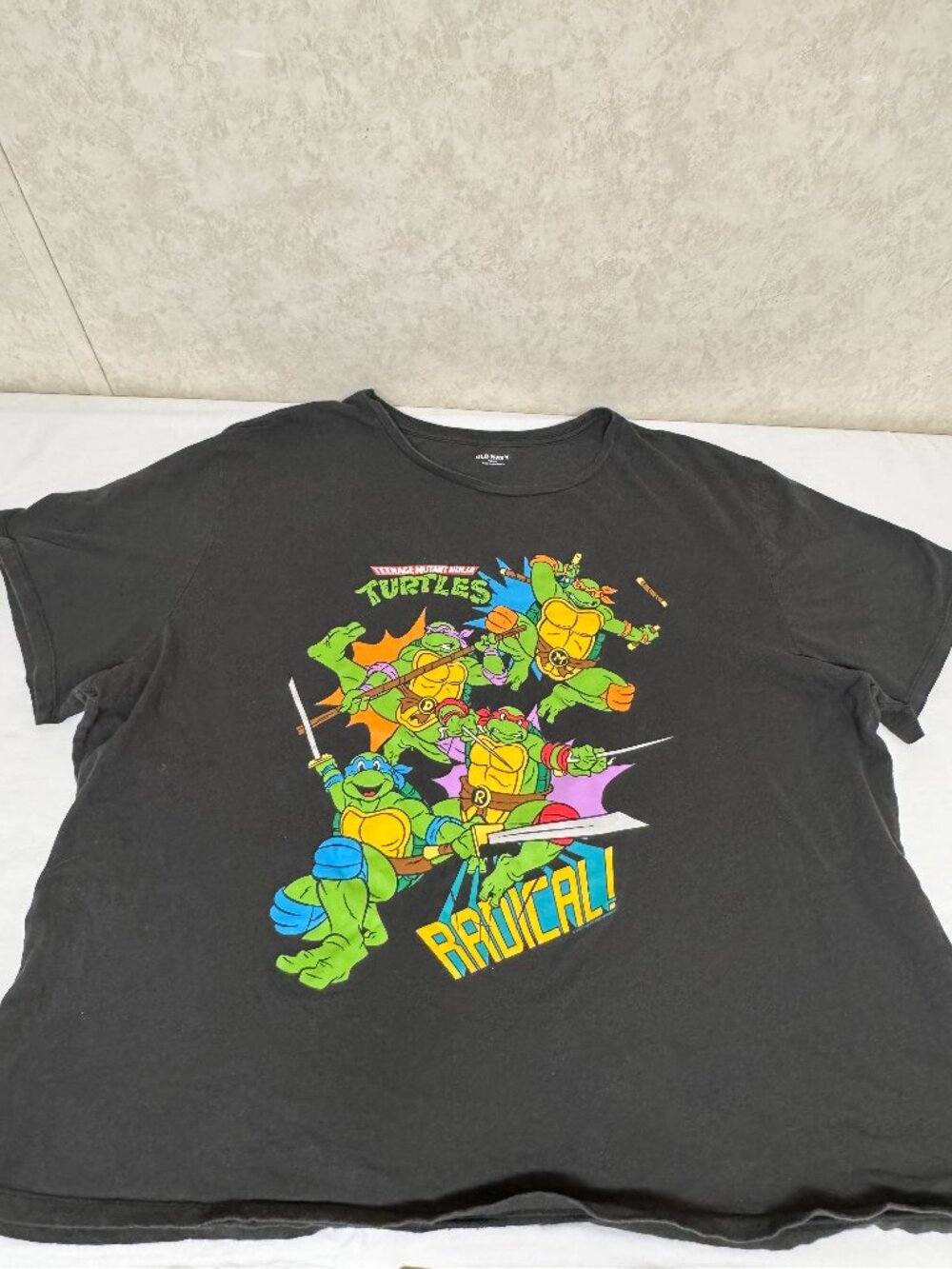 Old Navy TMNT Graphic Tee 4X Black Teenage Mutant Ninja Turtles T-Shirt